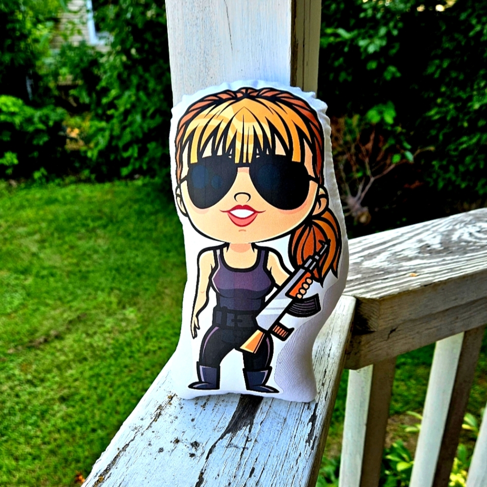 Terminator Sarah Connor Pillow Pal. New.